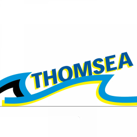 Thomsea logo, serving marine pollution control